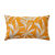 Housse de coussin imprimé feuillage (miel)