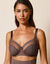 Soutien-gorge grand maintien en maille sculptante - avec armatures (café)