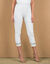 Legging 3/4 imprimé, taille élastiquée (écru / noir)