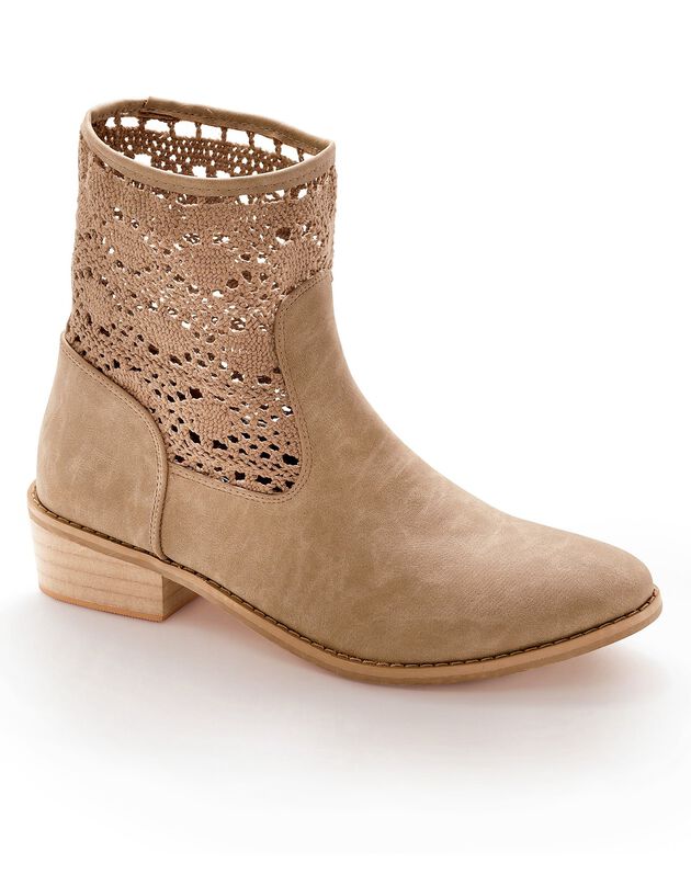 Boots macramé (taupe)
