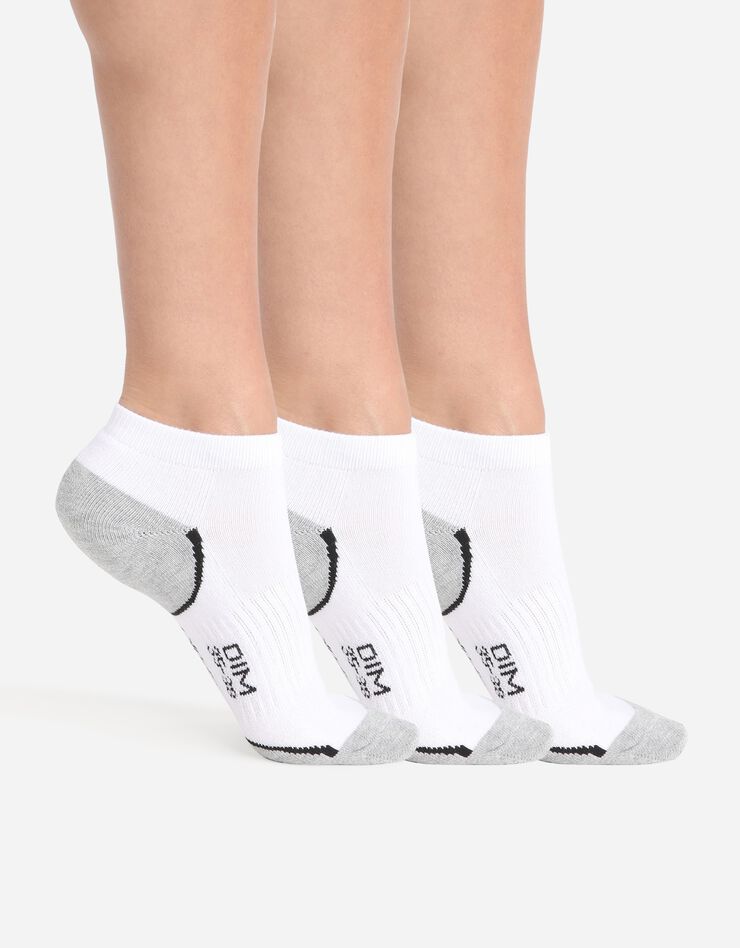 Chaussettes de sport, lot de 3 DIM® (blanc / gris) Chaussettes de sport, lot de 3 DIM® (blanc / gris)