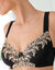 Soutien-gorge tulle brod&eacute; - avec armatures (noir)