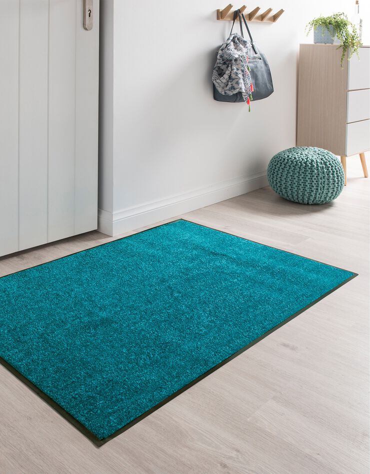 Tapis uni anti-poussière luxe (turquoise) Tapis uni anti-poussière luxe (turquoise)