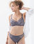 Soutien-gorge forme minimiseur en tulle brodé Oliena - avec armatures (gris)