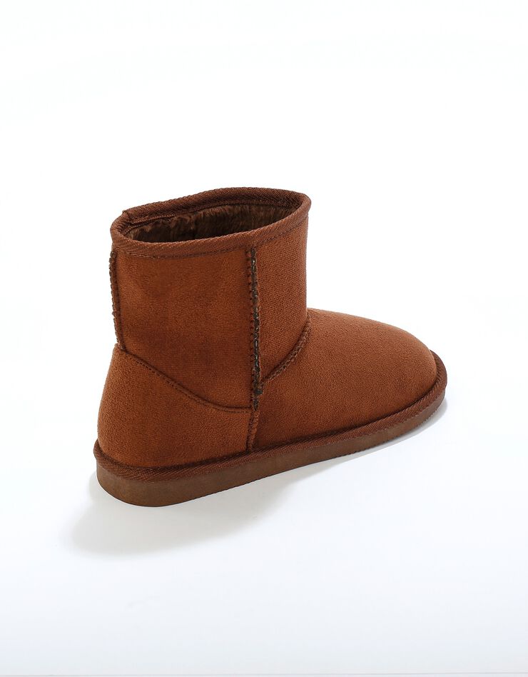 Bottes fourrées plates - noir (chocolat)