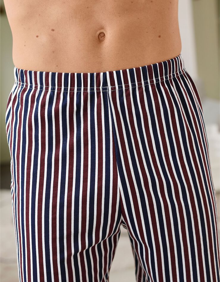 Pyjashort motif cycliste message manches courtes (gris chiné / bordeaux) Pyjashort motif cycliste message manches courtes (gris chiné / bordeaux)