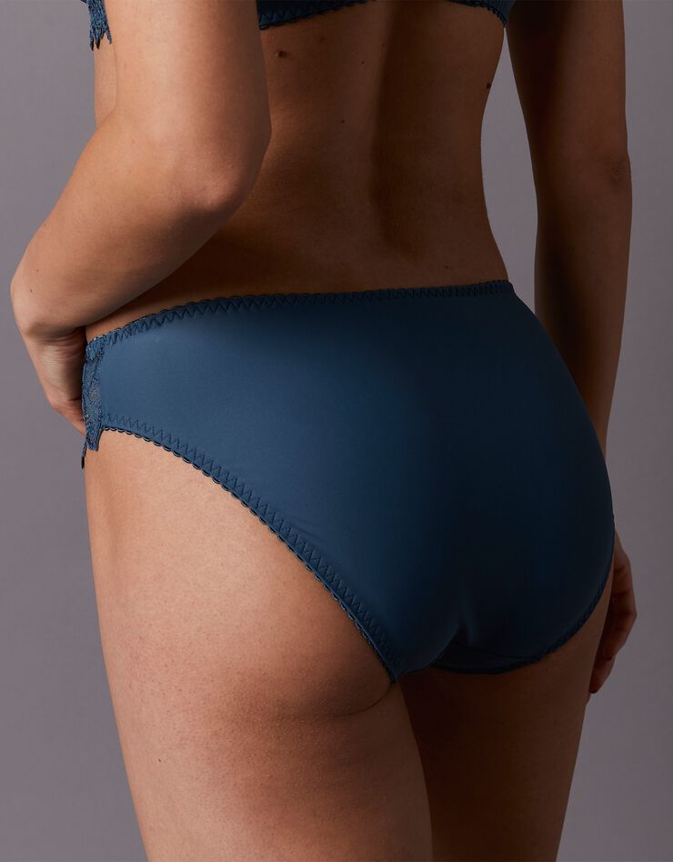Slip dentelle unie Arum (bleu pétrole) Slip dentelle unie Arum (bleu pétrole)