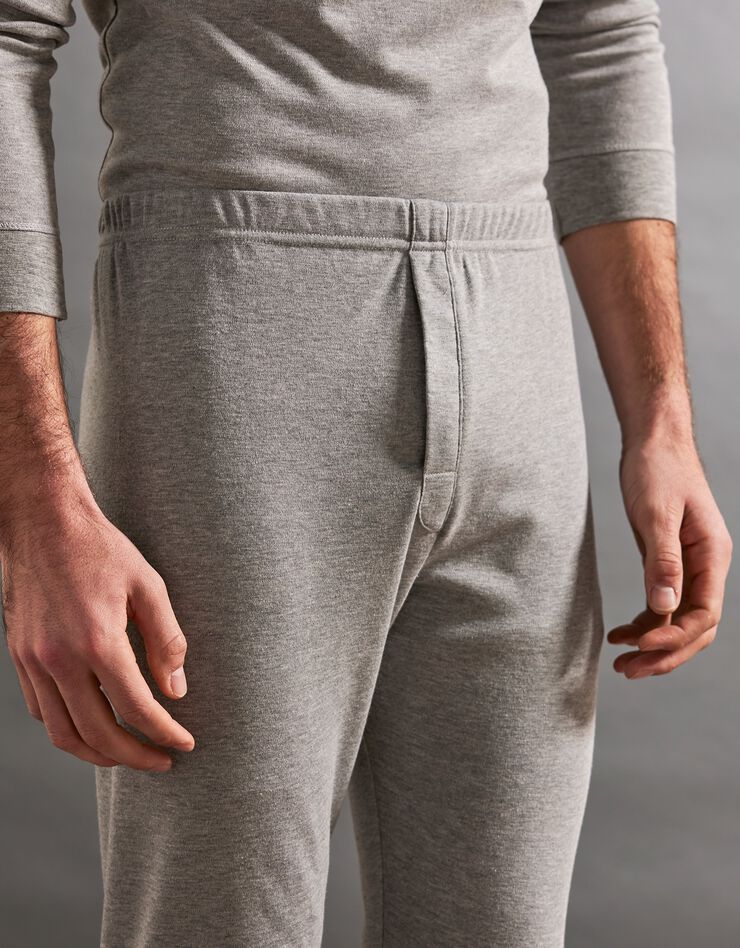 Caleçon long Thermoperle® coton - lot de 2 (gris chiné) Caleçon long Thermoperle® coton - lot de 2 (gris chiné)
