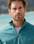 Sweat molleton col camionneur zippé (bleu vert)