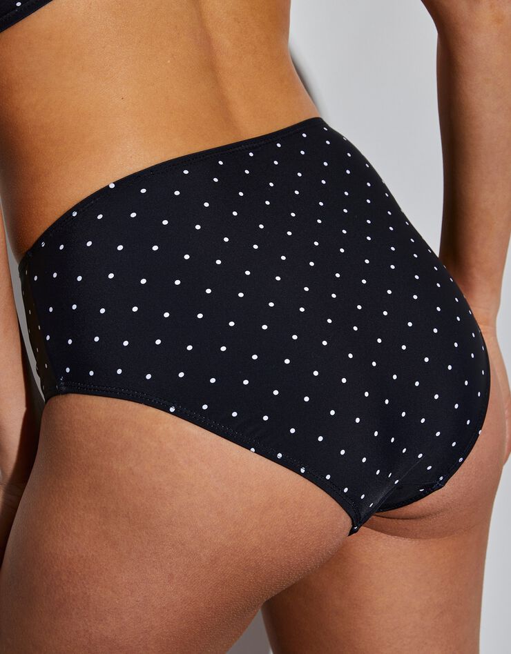 Culotte de bain maxi Sahino imprimé pois (noir / blanc)