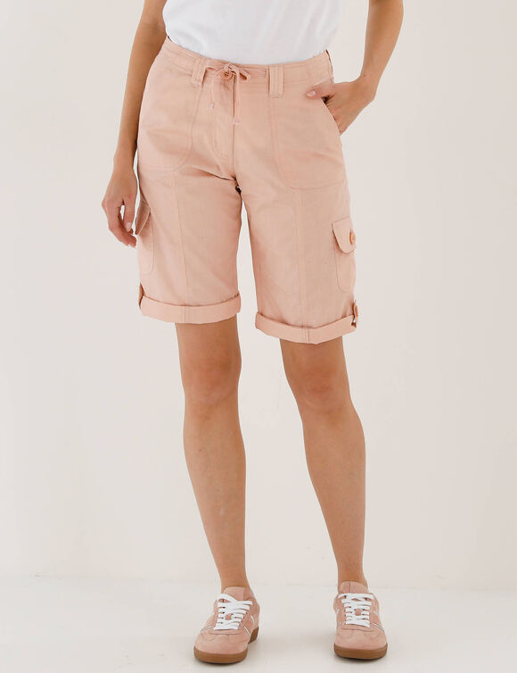 Bermuda battle, retroussable (beige ros&eacute;)
