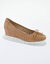 Ballerines cuir ajouré (beige)