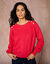 Pull à boutons dorés, maille anglaise (rose)