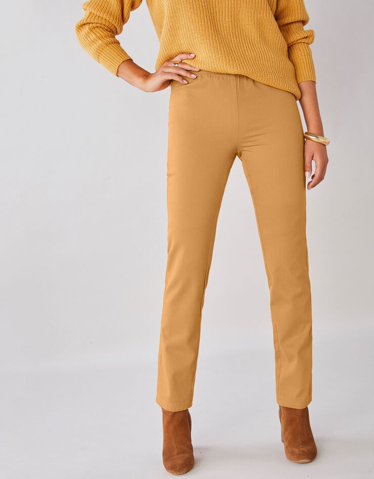 Pantalon sculptant effet ventre plat taille élastiquée (miel) Pantalon sculptant effet ventre plat taille élastiquée (miel)