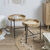 Tables gigognes avec plateaux amovibles - lot de 2 (naturel)