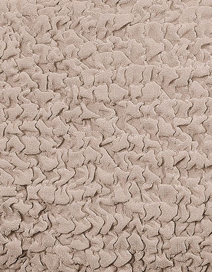 Housse gaufrée bi-extensible spéciale fauteuil relaxation  (grège)