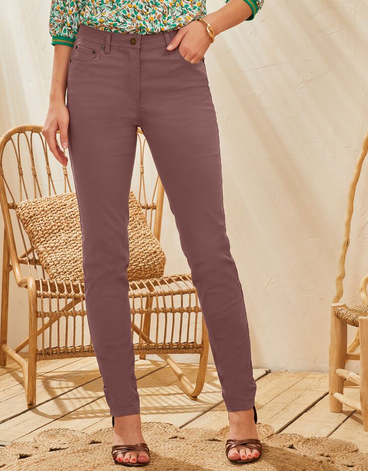 Pantalon fuselé couleur (taupe) Pantalon fuselé couleur (taupe)