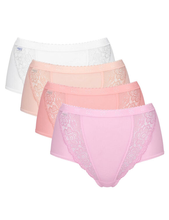 Culotte maxi Chic, lot de 3 achet&eacute;es + 1 GRATUITE (1) (rose)