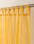 Panneau voile uni finition pattes (jaune)