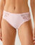 Culotte microfibre et tulle brodé Sienne - lot de 2 (blanc + poudre)