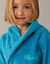 Peignoir enfant éponge à capuche personnalisable  (turquoise)
