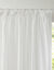Panneau lin polyester base plombée finition galon fronceur (blanc)