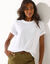 T-shirt loose col rond (blanc)