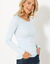 T-shirt manches longues, jersey en coton biologique(**) (bleu ciel)