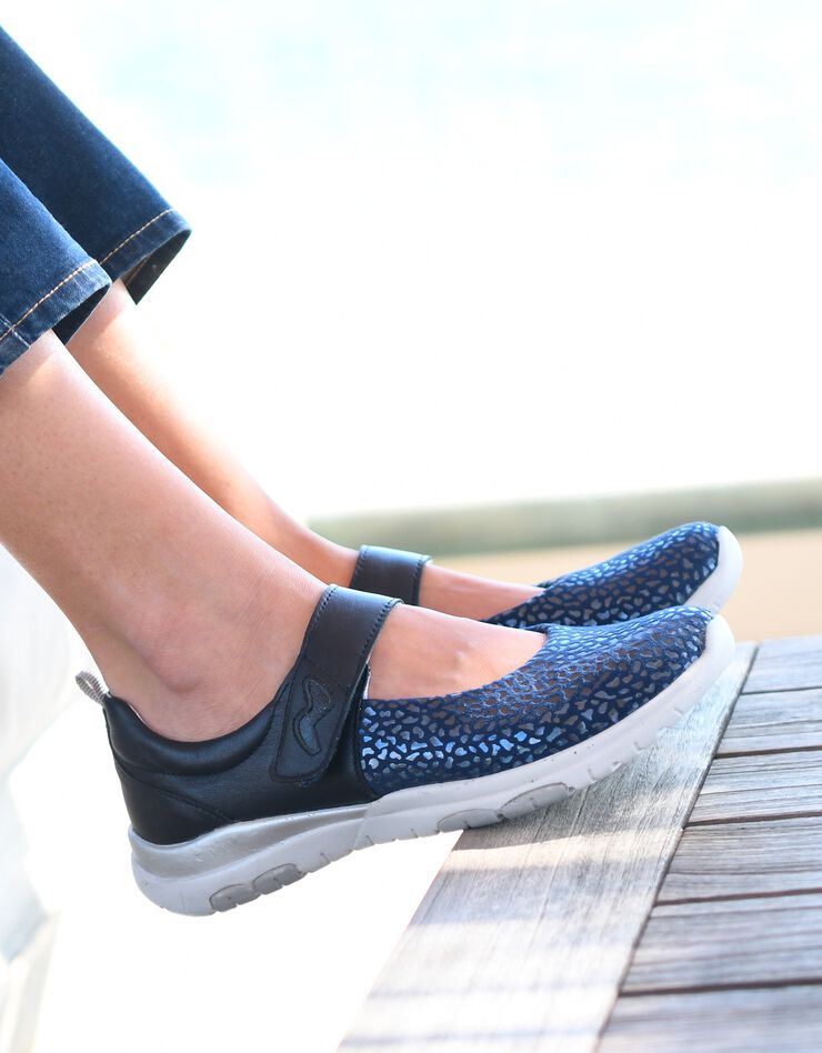 Babies ultra flexibles en cuir (marine) Babies ultra flexibles en cuir (marine)