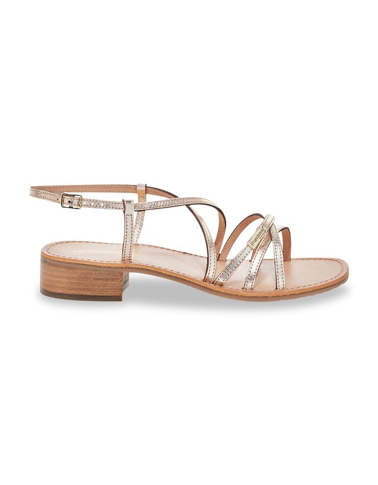 Sandales à talon en cuir Harryna (doré)