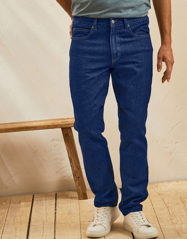 Jean coupe confort ceinture élastiquée (brut) Jean coupe confort ceinture élastiquée (brut)