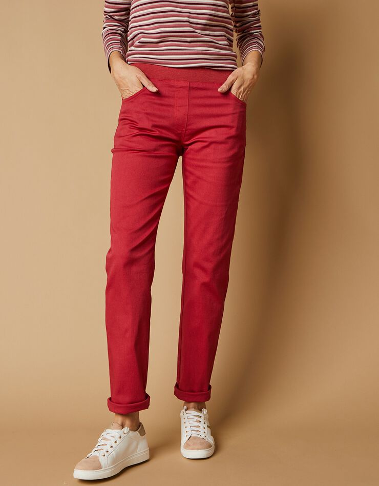 Pantalon coupe "boyfriend" ultra confort (tomette) Pantalon coupe "boyfriend" ultra confort (tomette)