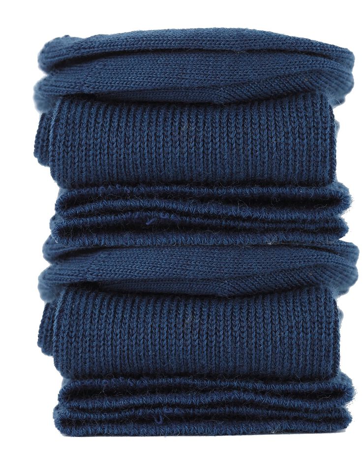 Mi-bas jambes sensibles - lot de 2 paires (bleu) Mi-bas jambes sensibles - lot de 2 paires (bleu)