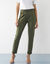 Pantalon chino uni, maille milano (kaki)
