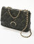 Sac matelassé, aspect cuir** (noir)