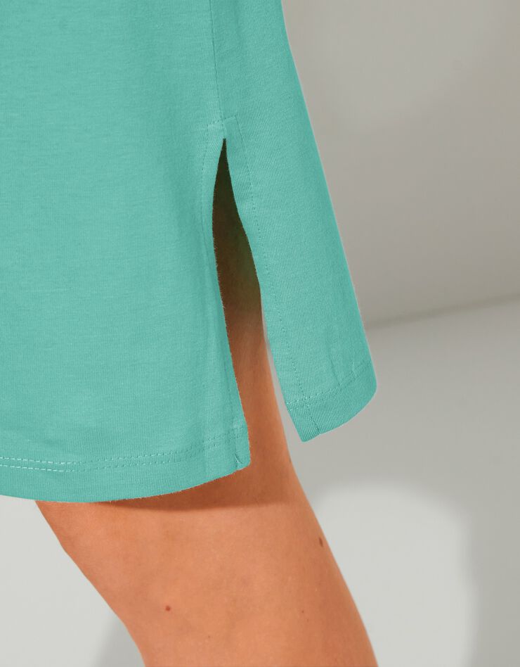 Chemise de nuit courte imprimé rosaces (lagon) Chemise de nuit courte imprimé rosaces (lagon)