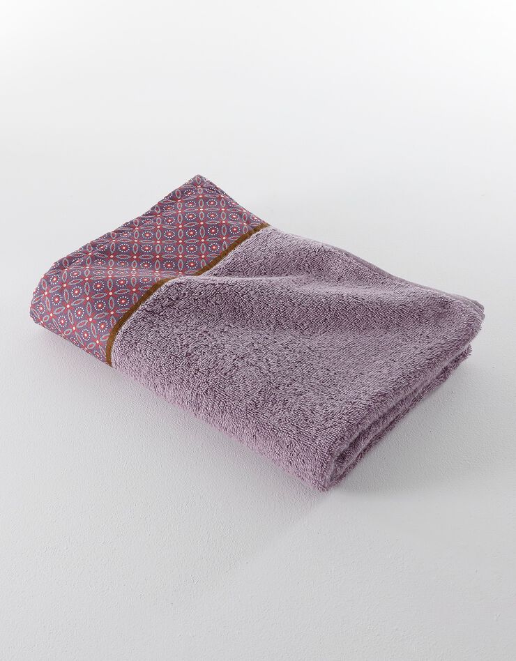 Éponge coton liteau motif géométrique - 420 g/m² (lavande) Éponge coton liteau motif géométrique - 420 g/m² (lavande)