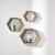 Étagère murale hexagonale en bois - lot de 3   (naturel)