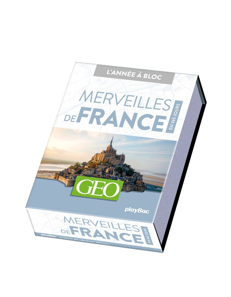 Calendrier chevalet "Merveilles de France" (unique)