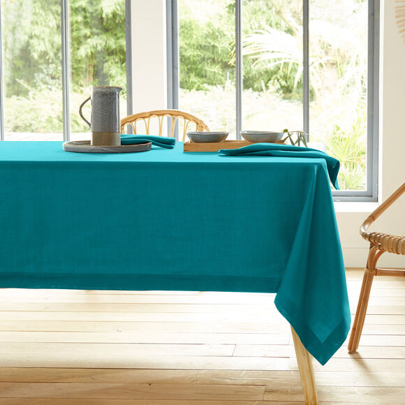 Nappe infroissable (bleu canard)