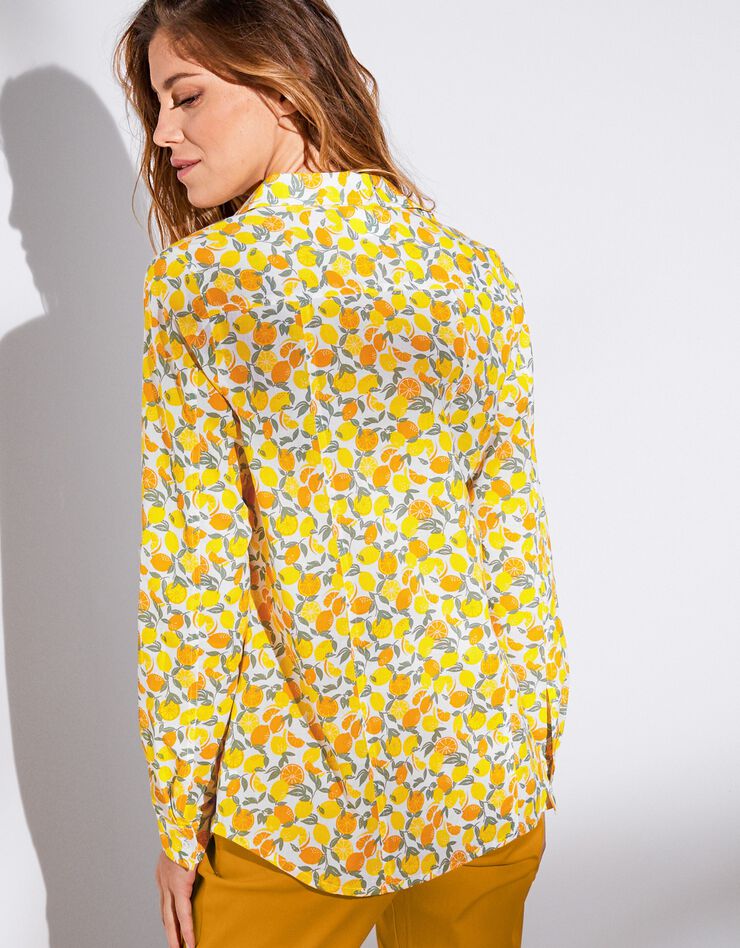 Chemise imprimé citron manches longues (citron) Chemise imprimé citron manches longues (citron)
