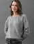 Pull &eacute;paule boutonn&eacute;e bijoux (gris chin&eacute;)