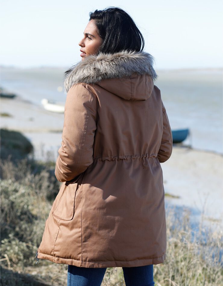 Parka réversible doudoune matelassée déperlante (caramel) Parka réversible doudoune matelassée déperlante (caramel)
