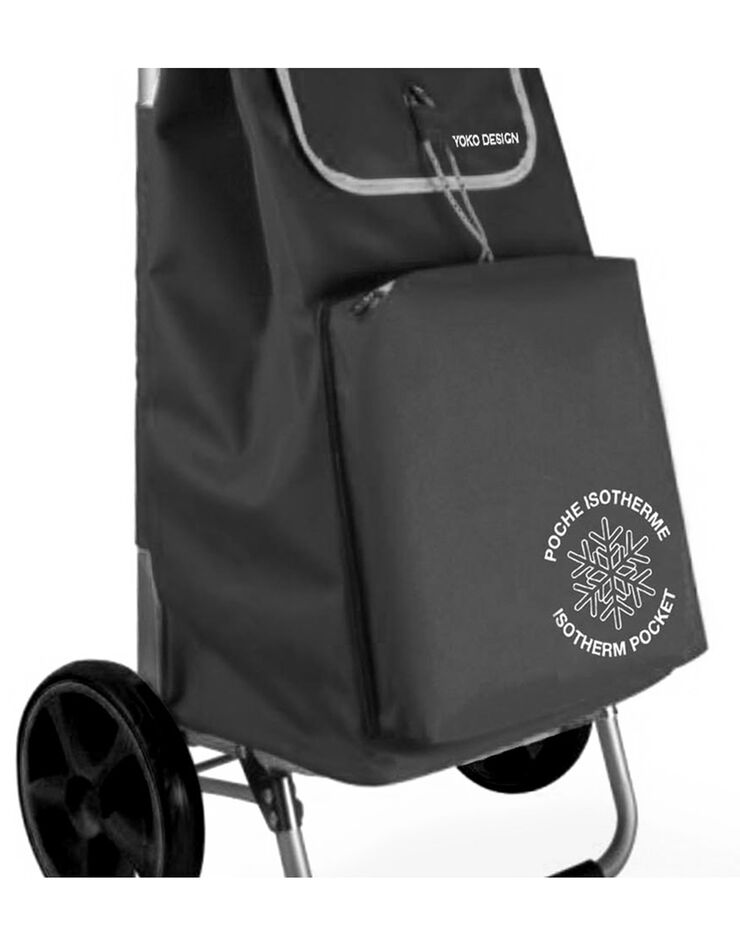 Chariot de courses pliable (noir)