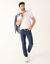 Pantalon 5 poches confort ceinture élastiquée gabardine - L30 (marine)
