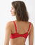 Soutien-gorge dentelle forme embo&icirc;tante  Alienor - avec armatures (rouge)