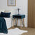 Table de chevet bicolore - 1 niche (bleu)