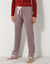 Pantalon base fleurie, jersey coton (taupe)