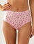Culotte coton forme maxi  motifs "fleurs indiennes"" -  Lot de 4 (rose)