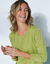Pull col rond uni, manches longues (vert mousse)